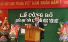 Công bố quyết định thôn Quang Tân xã Quang Hiến đạt chuẩn Nông thôn mới.