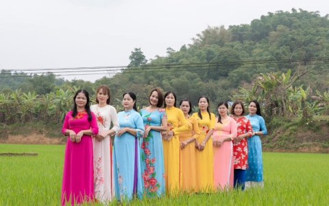 Phụ nữ xã Tân Phúc tích cực hưởng ứng Tuần lễ áo dài